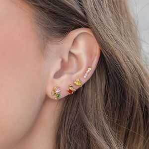 18k Disney Little Mermaid Earrings | Silver